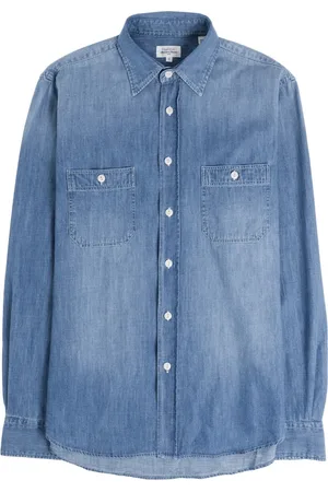 HARTFORD Homme, Chemises, Bleu, Taille: M Chemise en denim avec poches emblématiques