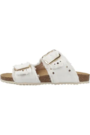 Geox Femme, Chaussures, Blanc, Taille: 39 EU Mules à la Mode pour Femmes