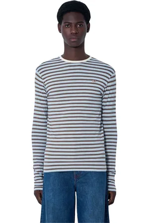 ERL Homme, Tops, Multicolore, Taille: S T-shirt en Tricot à Rayures