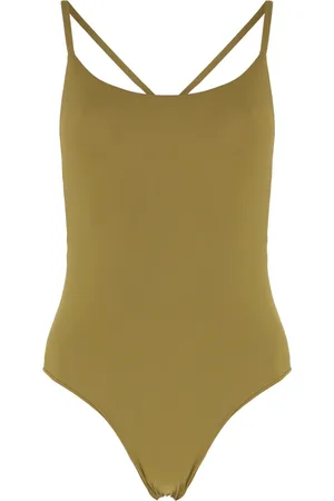 Lido Femme, Maillots de bain, Vert, Taille: 38 FR Maillot de bain une pièce à fines bretelles