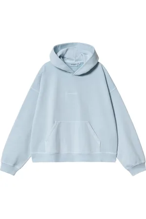 Carhartt Homme, Sweatshirts et sweats à capuche, Bleu, Taille: XS Sweat à capuche avec logo brodé
