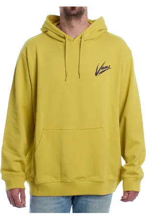 Vans Homme, Sweatshirts et sweats à capuche, Jaune, Taille: L Sweat à Capuche au Design Audacieux