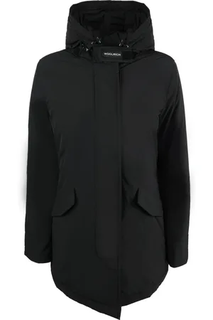 Woolrich Femme, Manteaux, Noir, Taille: 42 FR Veste Parka en Matière Polyester