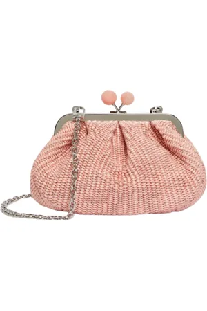 Max Mara Femme, Sacs, Rose, Taille: ONE Size Petit sac Pasticcino de style Rafia