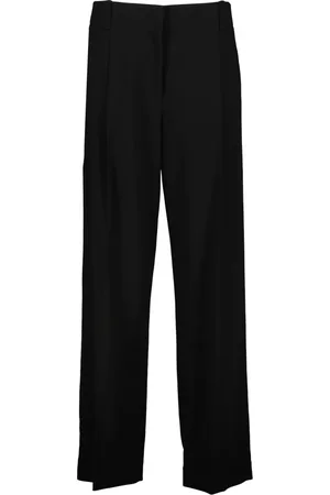 Khaite Femme, Pantalons, Noir, Taille: 40 FR Pantalon Noir Droit Taille Haute