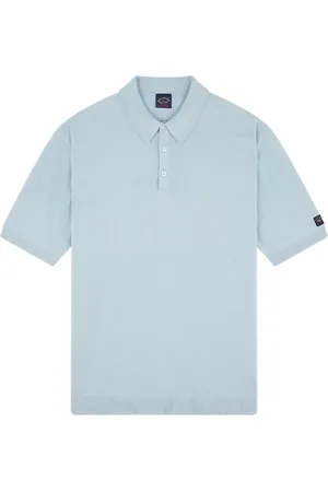 Paul & Shark Homme, Tops, Bleu, Taille: L Polo en Coton Coupe Régulière Jersey