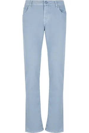Jacob Cohen Homme, Jeans, Bleu, Taille: W35 Pantalon en coton bleu clair pour homme