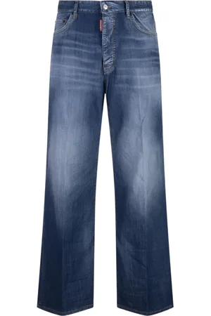 Dsquared2 Homme, Jeans, Bleu, Taille: XL Pantalon Bleu en Coton et Élasthanne