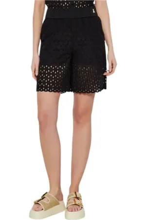 Patrizia Pepe Femme, Shorts, Noir, Taille: 38 FR Pantalon noir Regular Fit