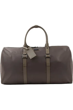 Paul & Shark Homme, Sacs, Brun, Taille: ONE Size Sac de voyage en nylon avec finitions en cuir