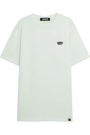 BARROW Homme, Tops, Blanc, Taille: XL T-shirt en coton