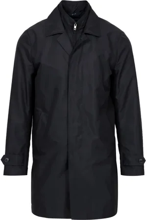 FAY Homme, Manteaux, Bleu, Taille: 3XL Veste Bleue en Tissu Technique