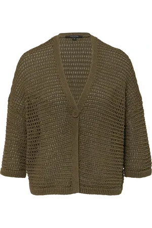 Comma, Femme, Pulls, Brun, Taille: 44 FR Gilet Tricoté
