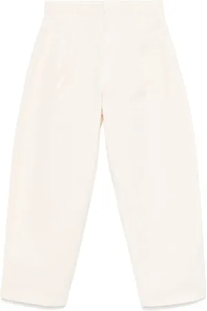 LEMAIRE Homme, Pantalons, , Taille: L Pantalon de travail plissé blanc cassé neigeux