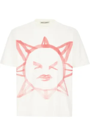 OUR LEGACY Homme, Tops, Blanc, Taille: S T-shirt Décontracté en Coton