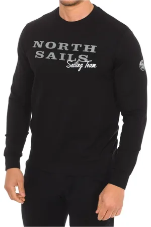 North Sails Homme, Sweatshirts et sweats à capuche, Noir, Taille: XL Pull col rond côtelé