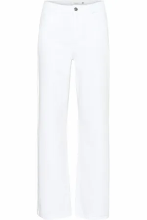 Gestuz Femme, Jeans, Blanc, Taille: W26 Lavage Blanc Jean Jambe Large