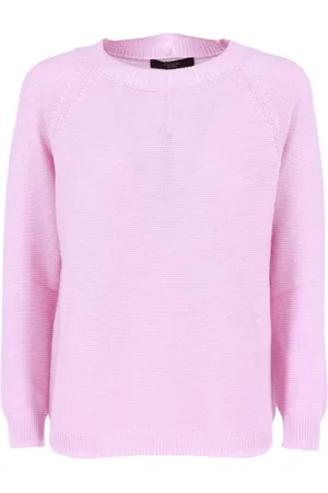 Max Mara Femme, Pulls, Rose, Taille: 40 FR Pull en coton Linz Roseberry