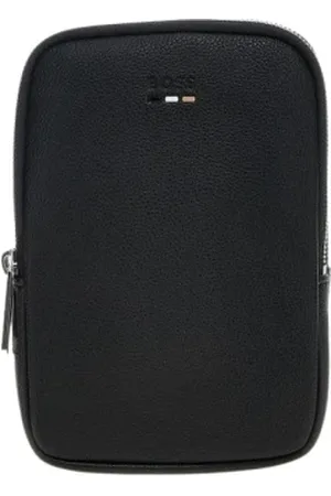 HUGO BOSS Homme, Sacs, Noir, Taille: ONE Size Mouchoir de Poche en Soie Noire