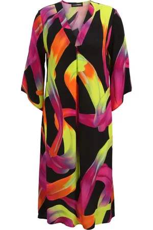 DORIS S Femme, Robes, Multicolore, Taille: 48 FR Robe Imprimée Colorée