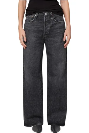 AGOLDE Femme, Jeans, Noir, Taille: W26 Jean Large Noir Classique