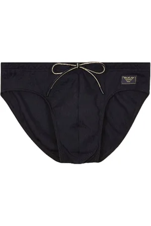 Emporio Armani Homme, Maillots de bain, Noir, Taille: M Vêtements Mer Noire Piquet Satin