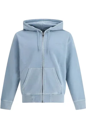 Carhartt Homme, Sweatshirts et sweats à capuche, Bleu, Taille: S Sweat à capuche avec fermeture éclair et design monogramme