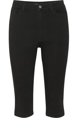 Gestuz Femme, Jeans, Noir, Taille: W24 Pantalon Capri Slim-Fit Noir