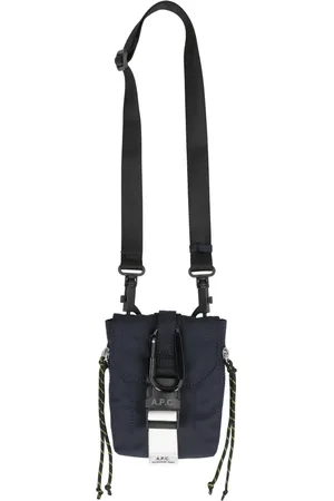 A.P.C. Homme, Sacs, Bleu, Taille: ONE Size Pochette bandoulière avec emplacements pour cartes