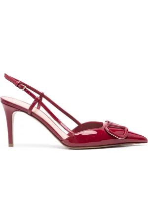 VALENTINO GARAVANI Femme, Chaussures, Rouge, Taille: 37 1/2 EU Escarpins Bordeaux à Talon