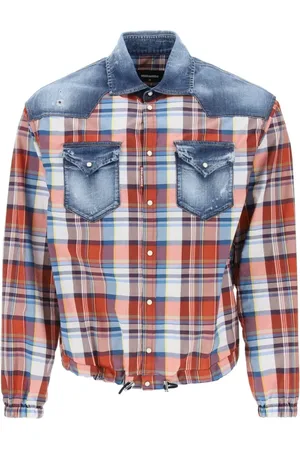 Dsquared2 Homme, Chemises, Rouge, Taille: M Chemise Casual en Coton pour Homme