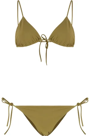 Lido Femme, Maillots de bain, Vert, Taille: 40 FR Bikini Triangle avec Liens sur les Côtés