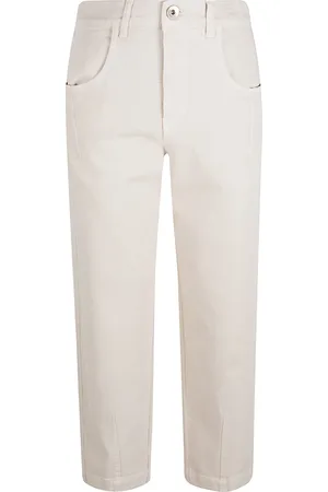 ELEVENTY Femme, Pantalons, , Taille: 40 FR Pantalon Sable Coton Élasthanne Made in Italy