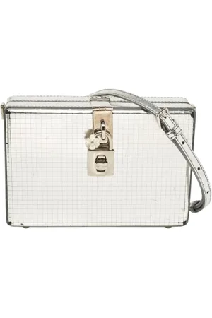 Dolce & Gabbana Femme, Pre-owned, Gris, Taille: ONE Size Pre-owned Cuir pochettes-minaudieres
