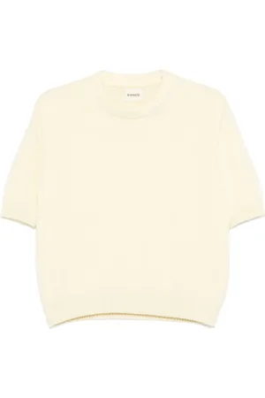 Khaite Femme, Pulls, Jaune, Taille: 40 FR Pull Col Rond Jaune