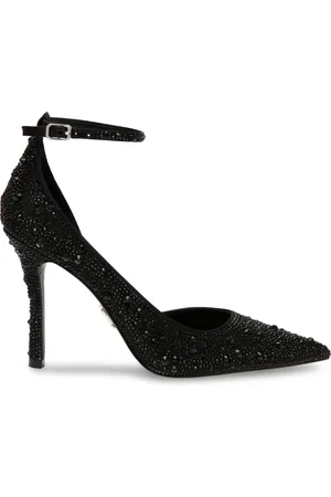 Steve Madden Femme, Chaussures, Noir, Taille: 36 EU Talons Aiguilles Noirs avec Strass