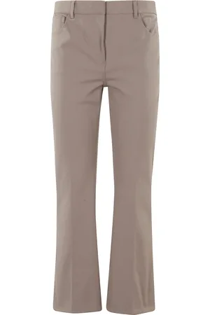 THEORY Femme, Pantalons, Brun, Taille: 40 FR Pantalon Kick Taille Haute en Noyer