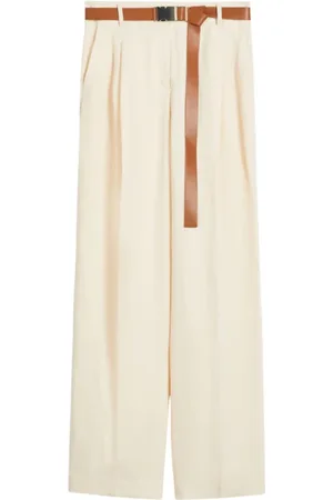 Max Mara Femme, Pantalons, Blanc, Taille: 40 FR Pantalon Blanc Siamese
