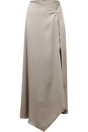Nanushka Femme, Jupes, , Taille: 40 FR Jupe Midi à Fermeture Éclair Asymétrique