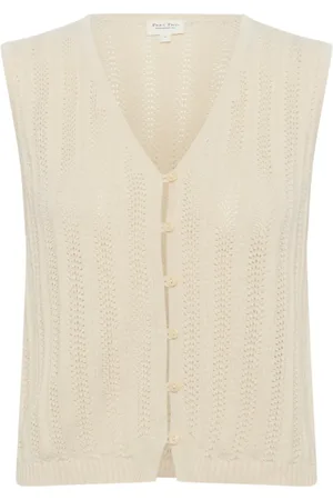 Part Two Femme, Pulls, , Taille: 40 FR Pull à col en V Whitecap Gray