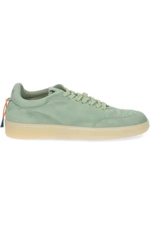 Barracuda Homme, Chaussures, Vert, Taille: 40 EU Baskets en Cuir Verts Élégants Ss24