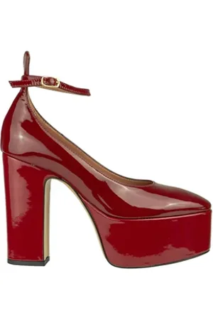 BIANCA DI Femme, Chaussures, Rouge, Taille: 39 EU Escarpins en cuir verni - Bordeaux