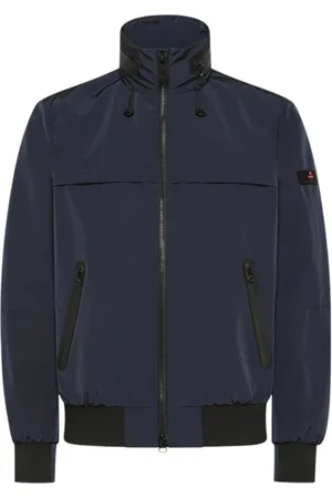 Peuterey Homme, Vestes, Bleu, Taille: M Bomber Bleu avec Capuche Amovible