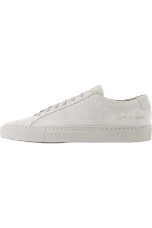 COMMON PROJECTS Homme, Chaussures, Gris, Taille: 44 EU Suede Tonal Carta Baskets