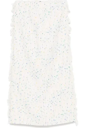 Msgm Femme, Jupes, Blanc, Taille: 38 FR Jupes Colorées pour Femmes