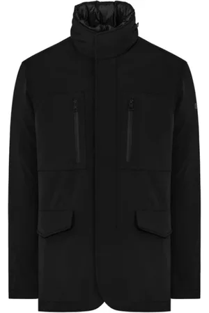 Duno Homme, Vestes, Noir, Taille: L Parka courte avec poches