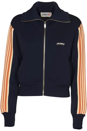 Autry Homme, Sweatshirts et sweats à capuche, Bleu, Taille: M Pull zippé