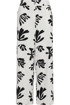 MARELLA Femme, Pantalons, Blanc, Taille: 36 FR Pantalon Large Blanc