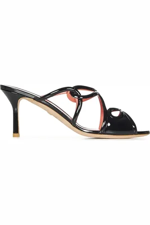 Giambattista Valli Femme, Chaussures, Noir, Taille: 37 EU Sandales Noires à Bride Tressée Talon Aiguille