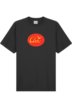Arte Antwerp Homme, Tops, Noir, Taille: L T-shirt Logo Oiseau Noir